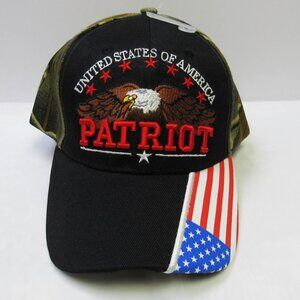 United States Of America Patriot Embroidered Eagle Baseball Hat Cap USA FLag